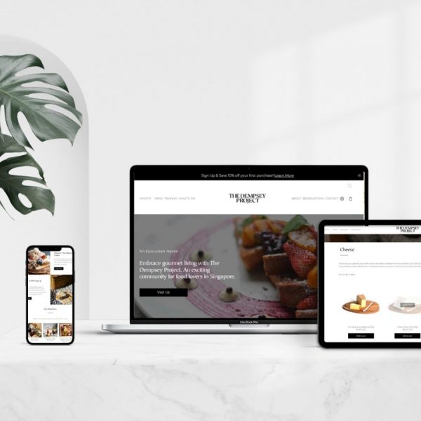 website build design four leaves digital